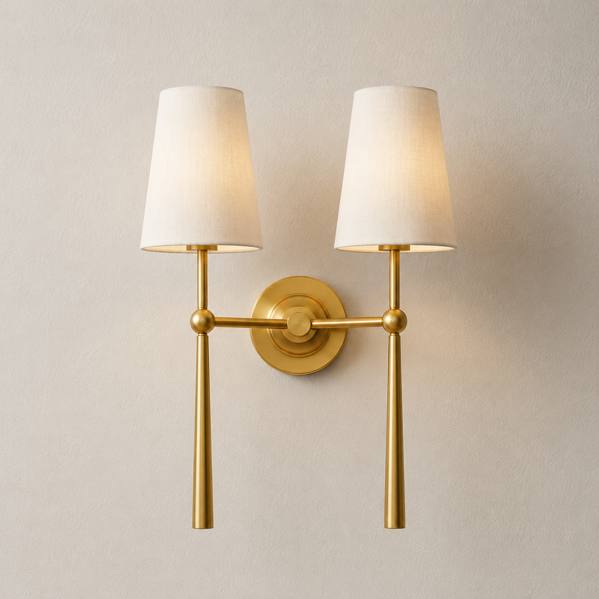 Gold 23.25-inch wall sconce