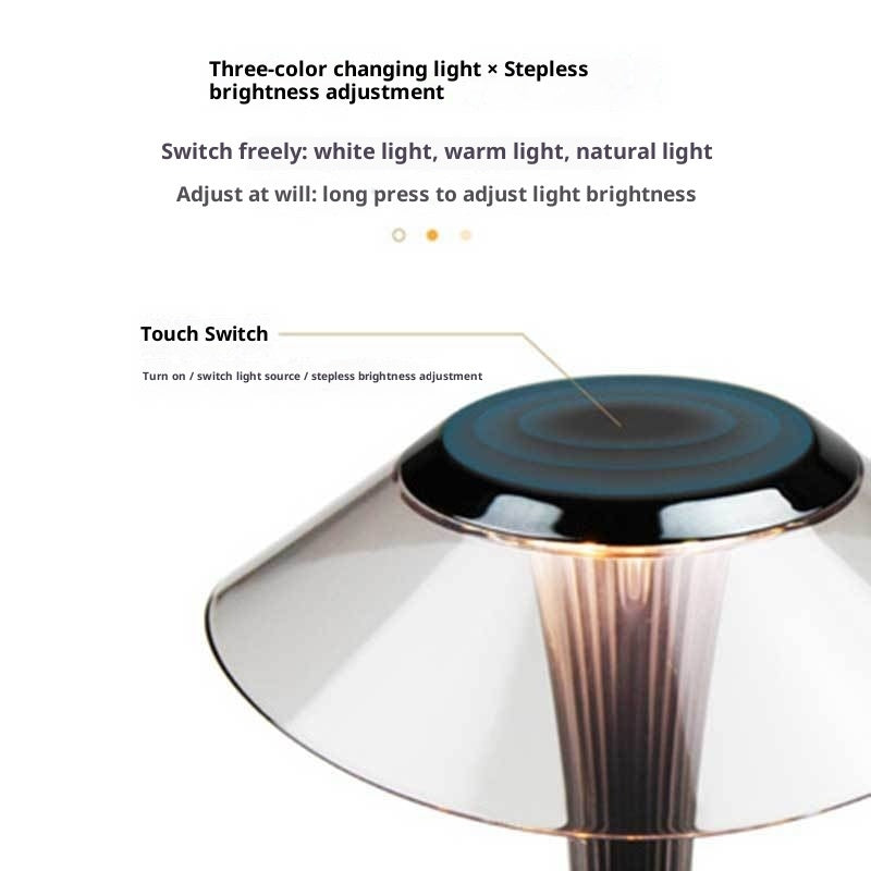 Small Waist Bar Table Lamp USB Bedside Charging Desk Lamp