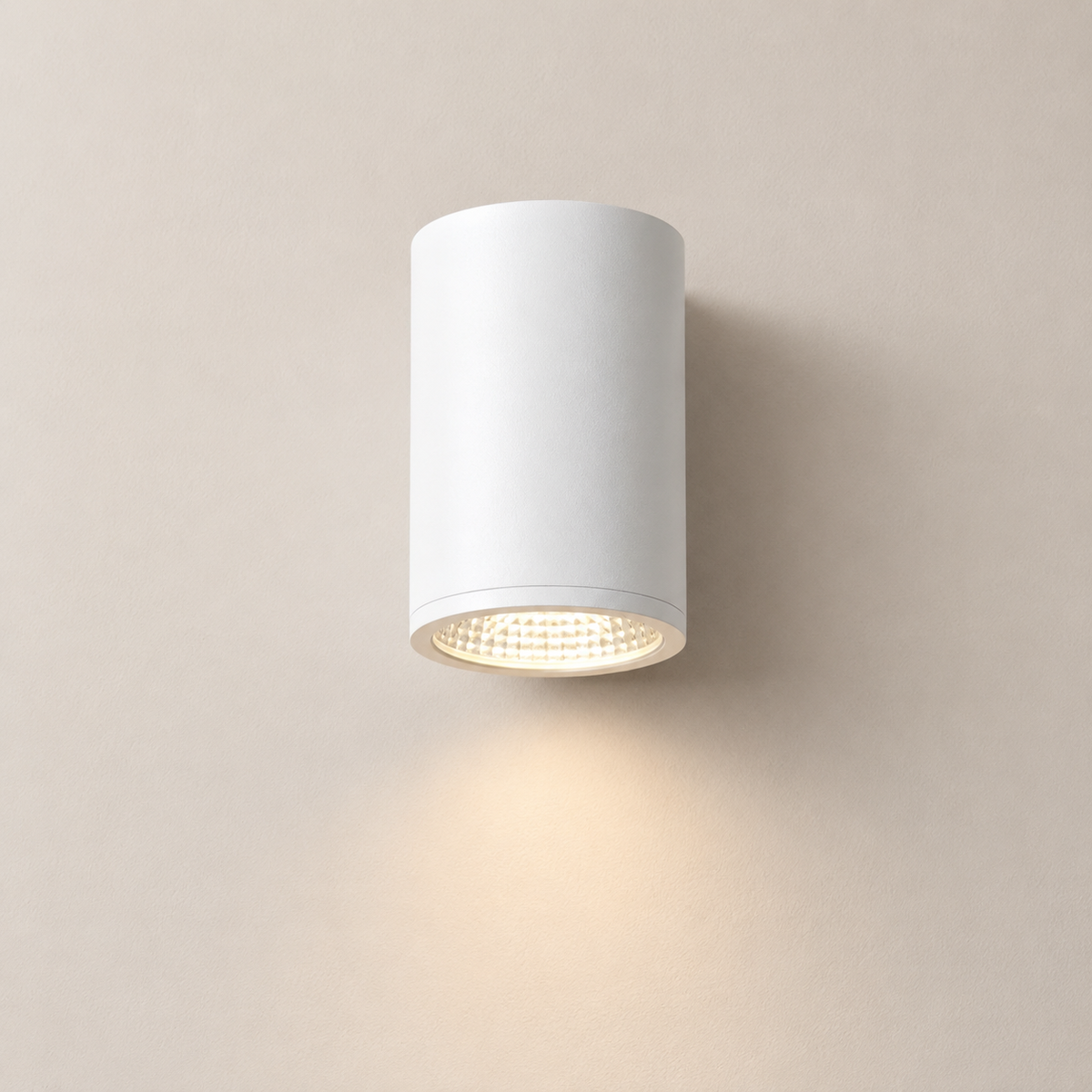 White 5-inch outdoor LED ceiling mount light